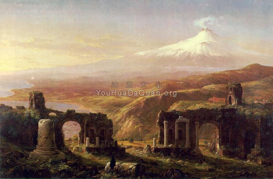 Mount Aetna from Taormina - 托马斯·科尔